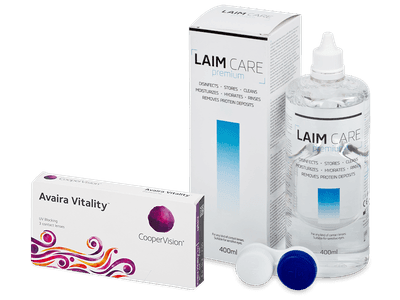 Avaira Vitality (3 lentile) + soluție Laim-Care 400 ml