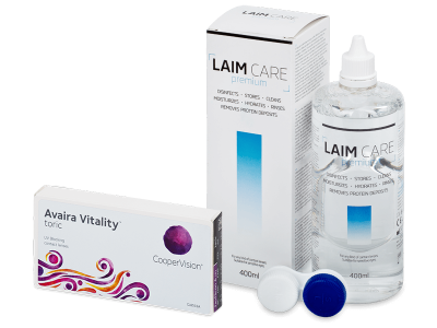 Avaira Vitality Toric (6 lentile) + soluție Laim-Care 400 ml