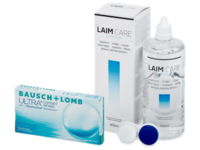 Bausch + Lomb ULTRA (3 lentile) + soluție Laim-Care 400 ml