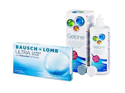 Bausch + Lomb ULTRA (6 lentile) + soluție Gelone 360 ml