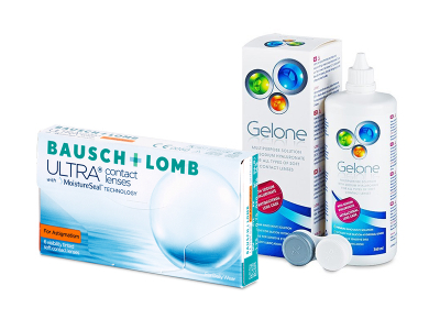Bausch + Lomb ULTRA for Astigmatism (6 lentile) + soluție Gelone 360 ml