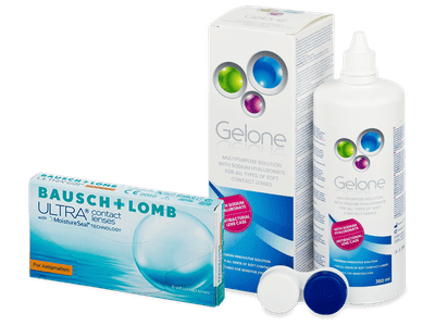 Bausch + Lomb ULTRA for Astigmatism (6 lentile) + soluție Gelone 360 ml