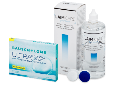 Bausch + Lomb ULTRA for Presbyopia (3 lentile) + soluție Laim-Care 400 ml