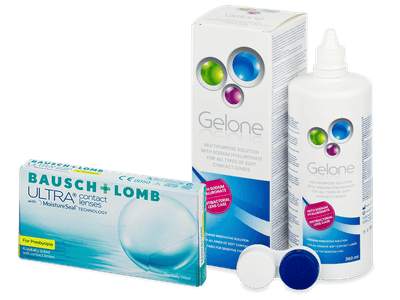 Bausch + Lomb ULTRA for Presbyopia (6 lentile) + soluție Gelone 360 ml
