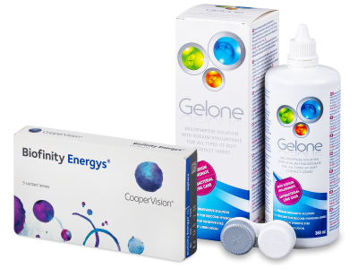 Biofinity Energys (3 lentile) + soluție Gelone 360 ml