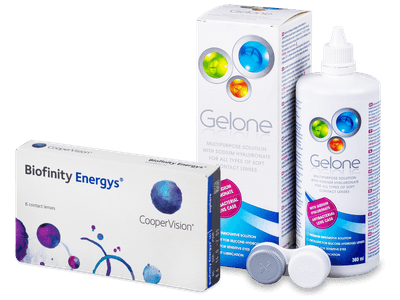 Biofinity Energys (6 lentile) + soluție Gelone 360 ml