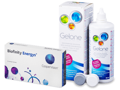 Biofinity Energys (6 lentile) + soluție Gelone 360 ml