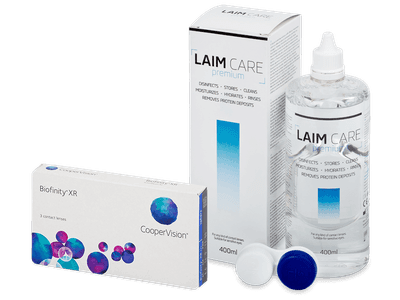 Biofinity XR (3 lentile) + soluție Laim Care 400 ml