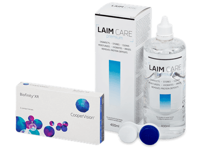 Biofinity XR (3 lentile) + soluție Laim-Care 400 ml