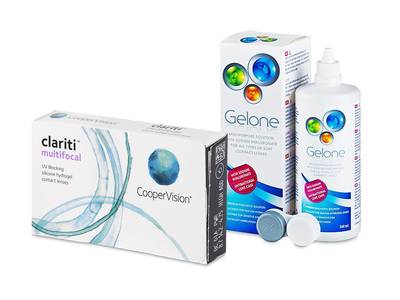 Clariti Multifocal (6 lentile) + soluție Gelone 360 ml