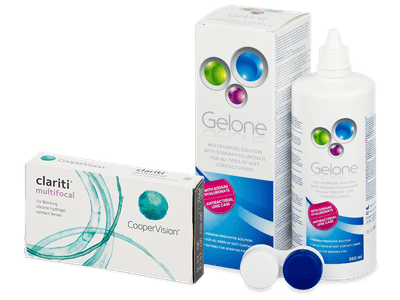 Clariti Multifocal (6 lentile) + soluție Gelone 360 ml