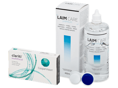 Clariti Multifocal (6 lentile) + soluție Laim-Care 400 ml