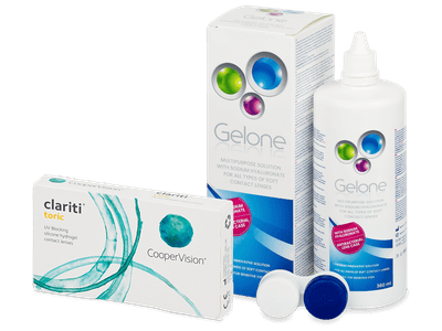 Clariti Toric (6 lentile) + soluție Gelone 360 ml