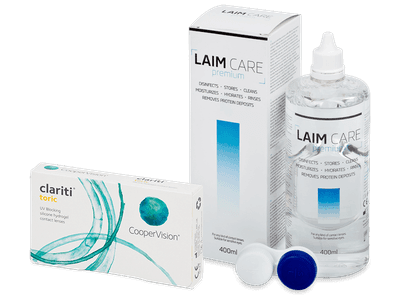 Clariti Toric (6 lentile) + soluție Laim Care 400 ml