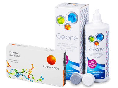 Proclear Multifocal (3 lentile) + soluție Gelone 360 ml