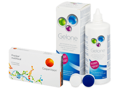 Proclear Multifocal (3 lentile) + soluție Gelone 360 ml