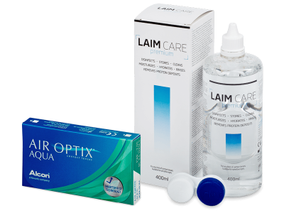 Air Optix Aqua (6 lentile) + soluție Laim-Care 400 ml