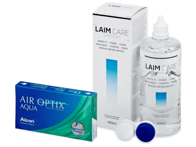 Air Optix Aqua (6 lentile) + soluție Laim-Care 400 ml