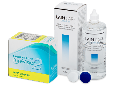 PureVision 2 for Presbyopia (6 lentile) + soluție Laim-Care 400 ml