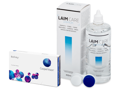 Biofinity (3 lentile) + soluție Laim-Care 400 ml