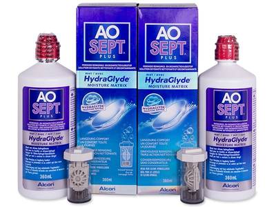 Soluție AO SEPT PLUS HydraGlyde 2x360 ml  - Design-ul vechi