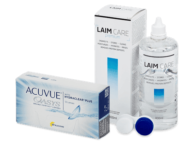 Acuvue Oasys (12 lentile) + soluție Laim-Care 400 ml