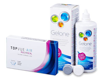 TopVue Air Multifocal (3 lentile) + soluție Gelone 360 ml