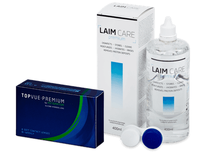 TopVue Premium for Astigmatism (6 lentile) + soluție Laim-Care 400 ml