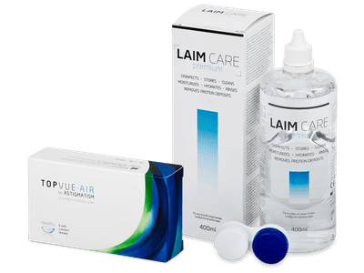 TopVue Air for Astigmatism (6 lentile) + soluție Laim Care 400 ml