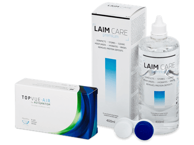 TopVue Air for Astigmatism (6 lentile) + soluție Laim-Care 400 ml