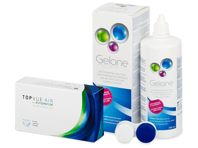 TopVue Air for Astigmatism (6 lentile) + soluție Gelone 360 ml