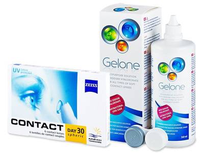 Carl Zeiss Contact Day 30 Spheric (6 lentile) + soluție Gelone 360 ml