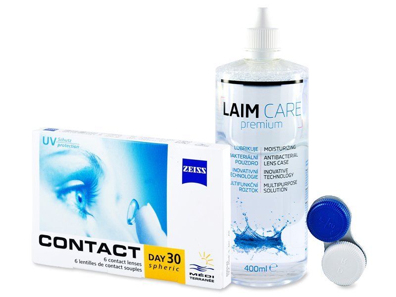 Carl Zeiss Contact Day 30 Spheric (6 lentile) + soluție Laim-Care 400 ml - Výhodný balíček