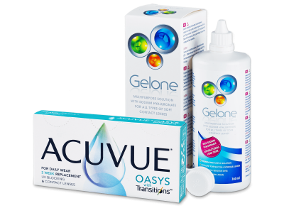Acuvue Oasys with Transitions (6 lentile) + soluție Gelone 360 ml