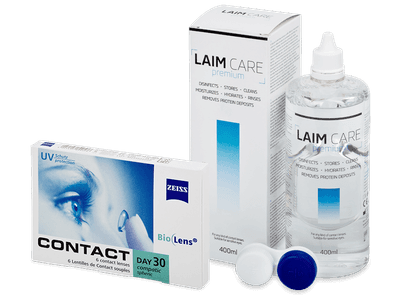 Carl Zeiss Contact Day 30 Compatic (6 lentile) + soluție Laim-Care 400 ml - Design-ul vechi