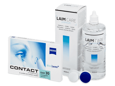 Carl Zeiss Contact Day 30 Compatic (6 lentile) + soluție Laim-Care 400 ml - Výhodný balíček