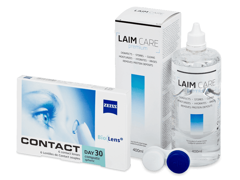 Pachet Carl Zeiss Contact Day 30 Compatic (6 lentile) + soluție Laim Care 400 ml