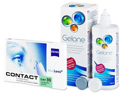 Carl Zeiss Contact Day 30 Compatic (6 lentile) + soluție Gelone 360 ml - Design-ul vechi