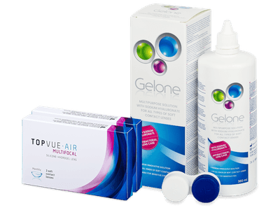 TopVue Air Multifocal (6 lentile) + soluție Gelone 360 ml