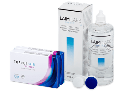 TopVue Air Multifocal (6 lentile) + soluție Laim Care 400 ml