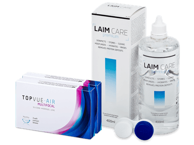 TopVue Air Multifocal (6 lentile) + soluție Laim-Care 400 ml