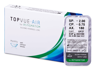TopVue Air for Astigmatism (1 lentilă) - Lentile de contact torice