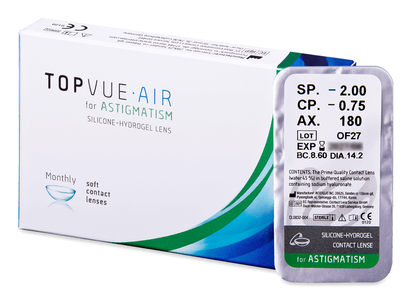 TopVue Air for Astigmatism (1 lentilă) - Lentile de contact torice