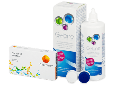 Proclear Multifocal XR (6 lentile) + soluție Gelone 360 ml