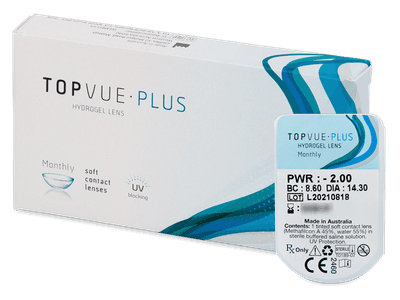 TopVue Monthly Plus (1 lentilă) - Produsul este disponibil și în acest pachet