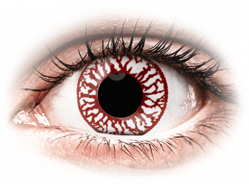 Colourvue crazy lens - blood shot - daily plano (2 lenses)