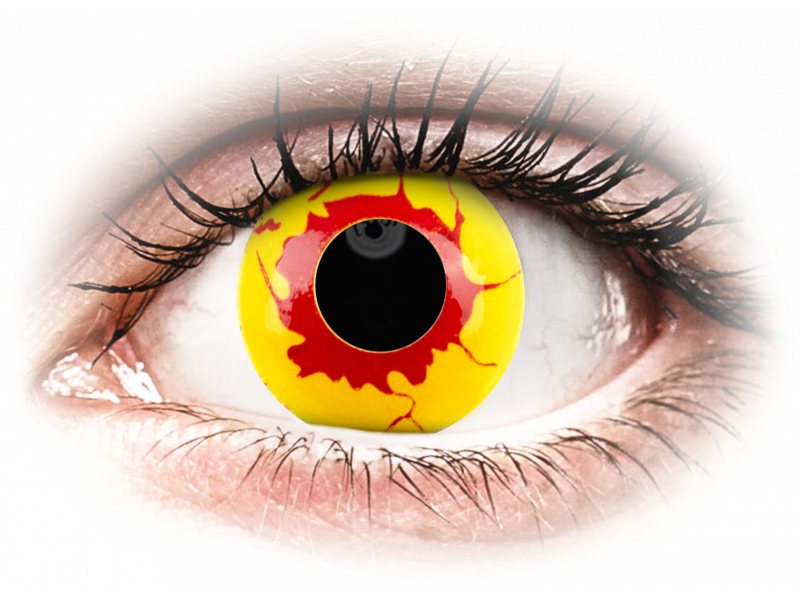 Colourvue crazy lens - reignfire - daily plano (2 lenses)