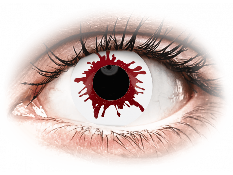 Colourvue crazy lens - wild blood - daily plano (2 lenses)