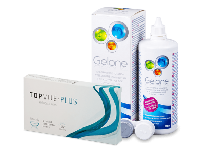 TopVue Plus (6 lentile) + soluție Gelone 360 ml