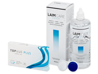 TopVue Plus (6 lentile) + soluție Laim-Care 400 ml